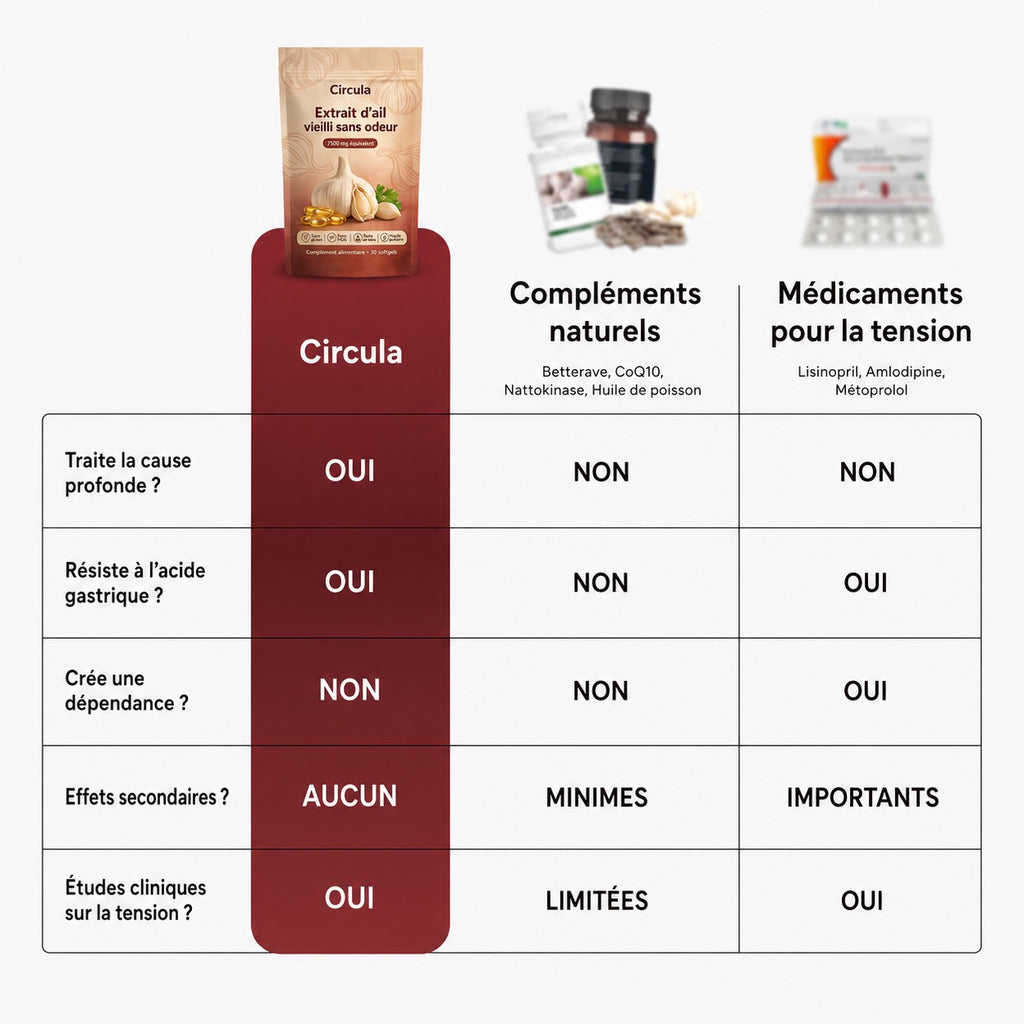 Extrait d'ail vieilli – Réduire la tension artérielle naturellement